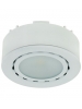 12V 1.8W LED Puck Light - 105 Lumens - Opal Lens - White Finish - Surface or Recessed Mounted - Liteline UCP-LED1-WH
